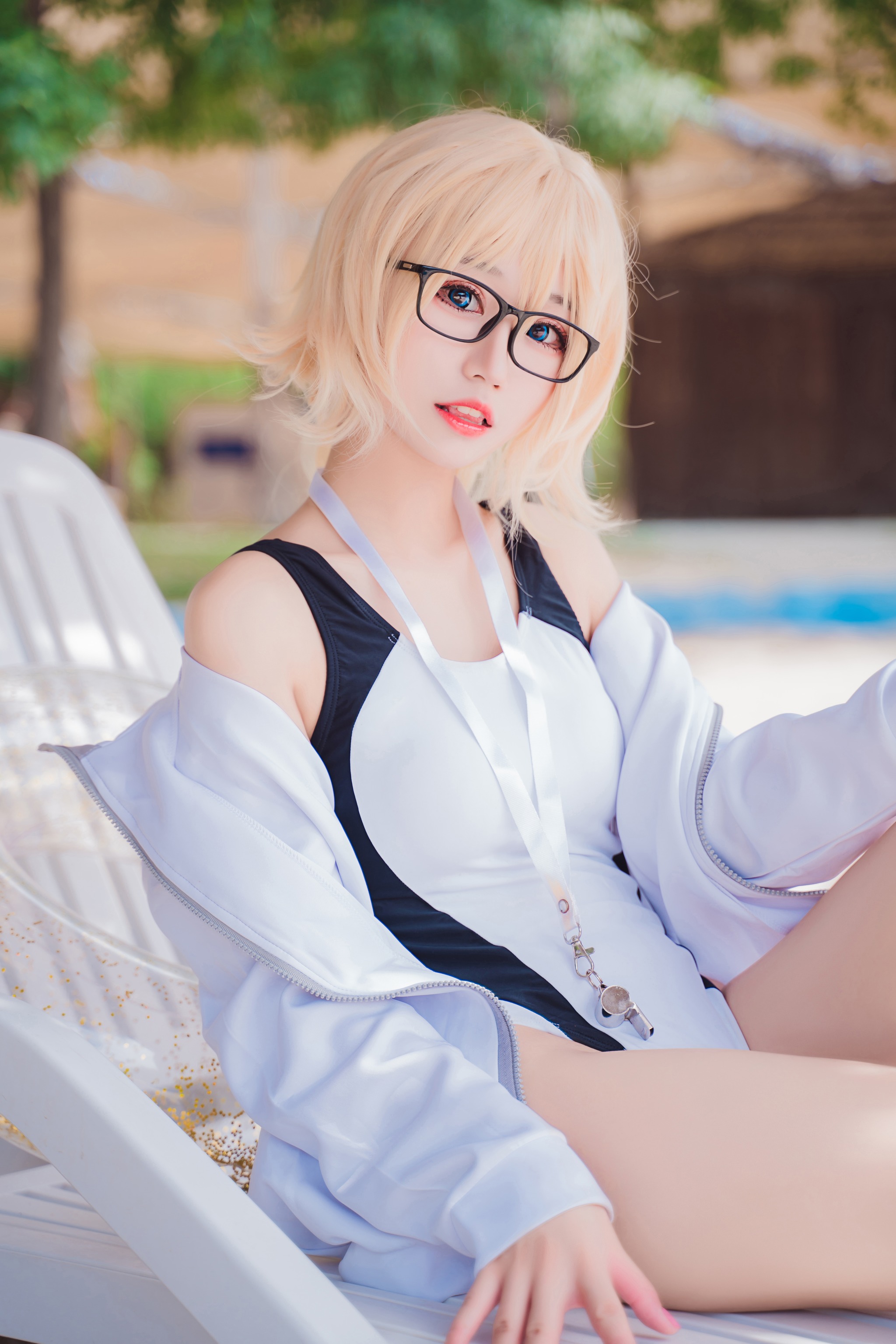 猫君君 - NO.015 _MaoJun 贞德竞技泳装 [46P]-XikXak